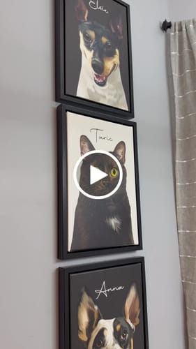Customer video review of Pet Art Canvas Wrap