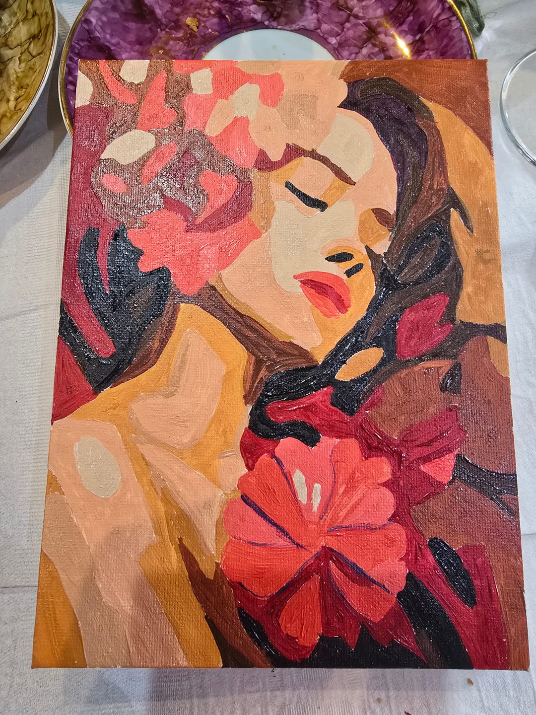 Customer photo review of 6 Mini Paintings - Flower Ladies Set