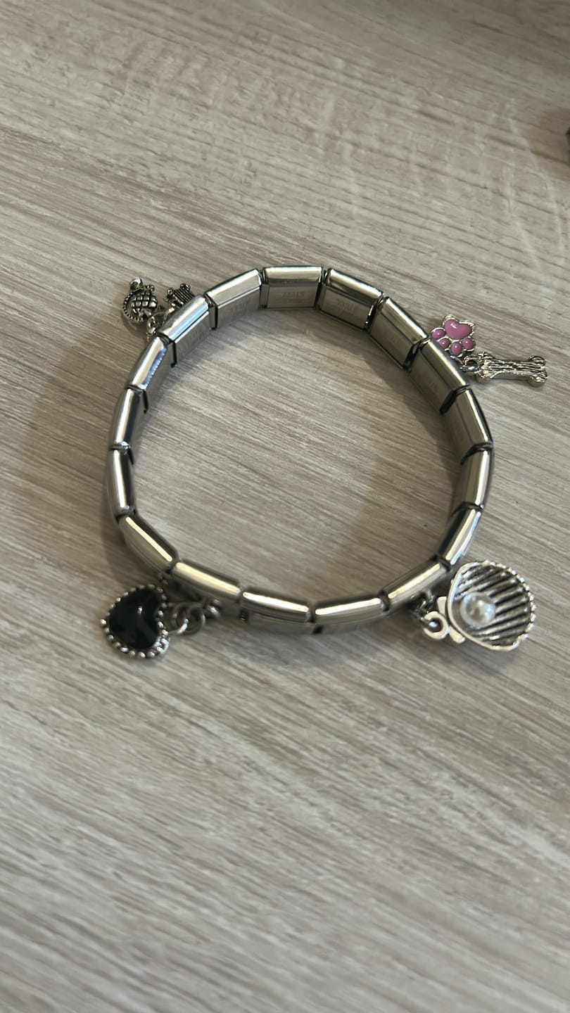 Customer photo review of Pulsera Italiana Clásica para Charms