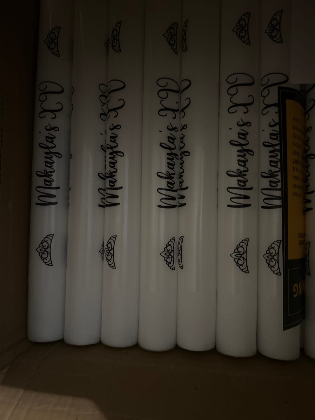 Customer photo review of Custom-Made Glow Sticks