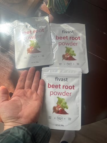Customer photo review of HeartFuelâ„¢ Natural Beet Root Powder