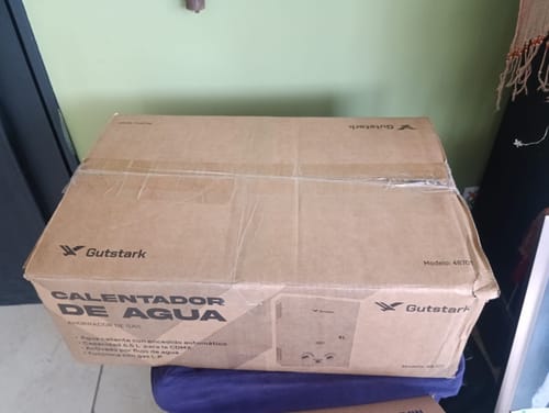 Customer photo review of Calentador De Agua Instantaneo De Paso 6 Litros Gas Natural