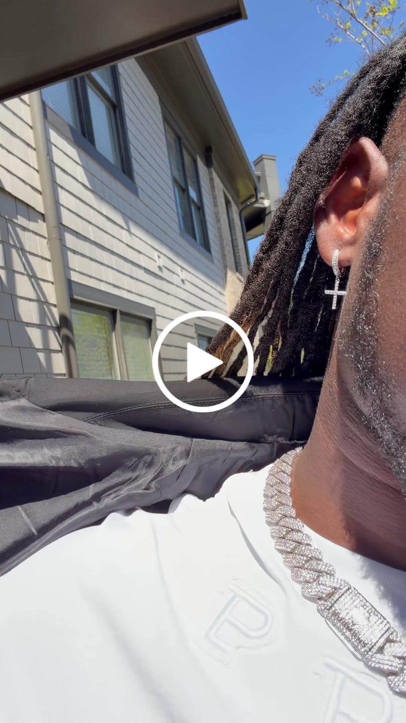 Customer video review of 20mm Diamond Monaco Chain - 14k White Gold