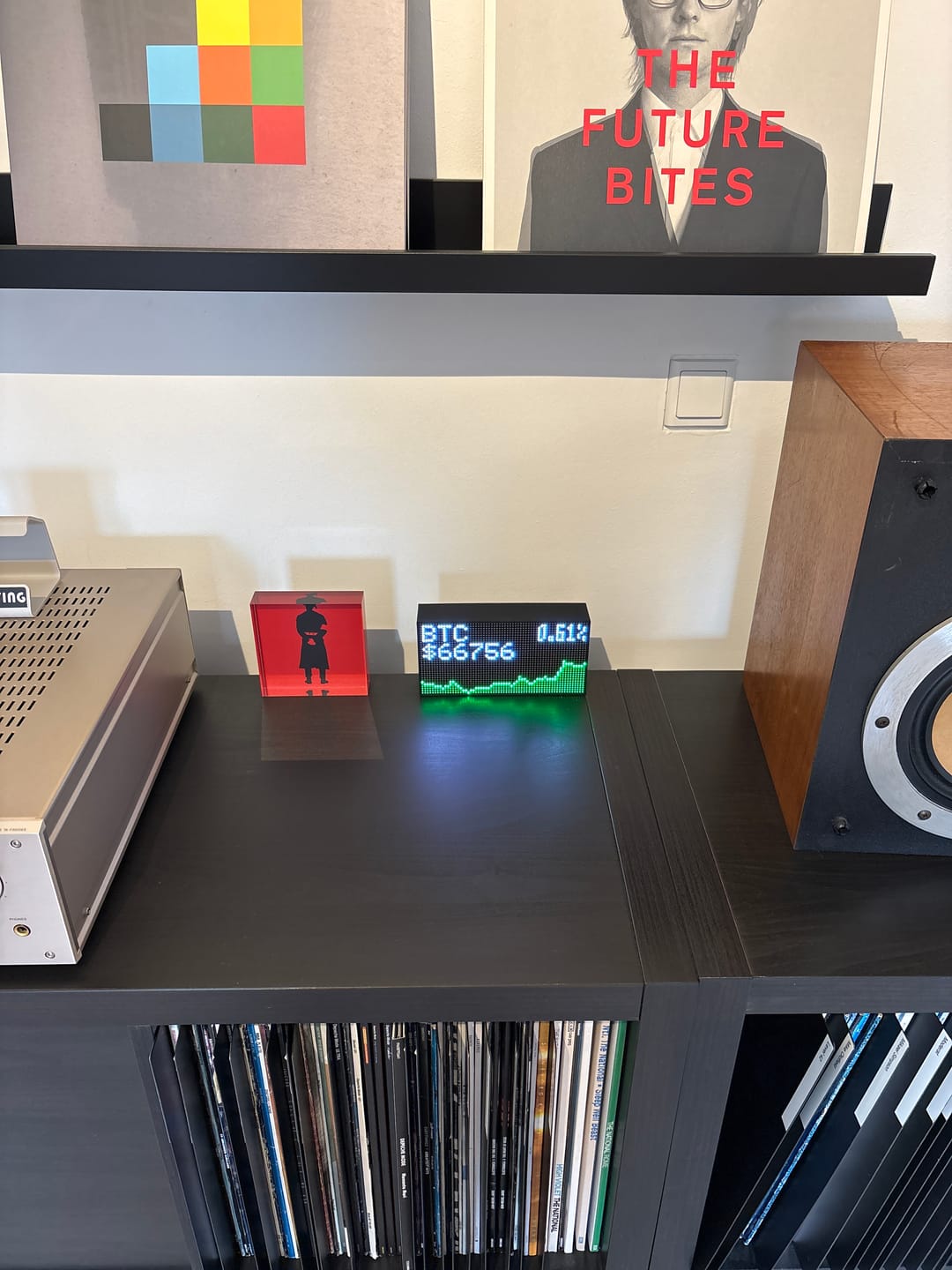 Customer photo review of Ticker Box Display
