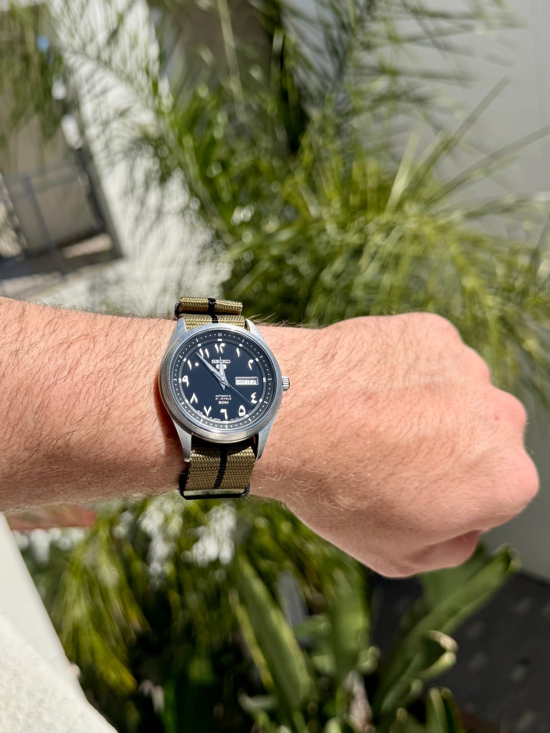 Customer photo review of Five Eye Nylon Watch Strap - PVD/Black