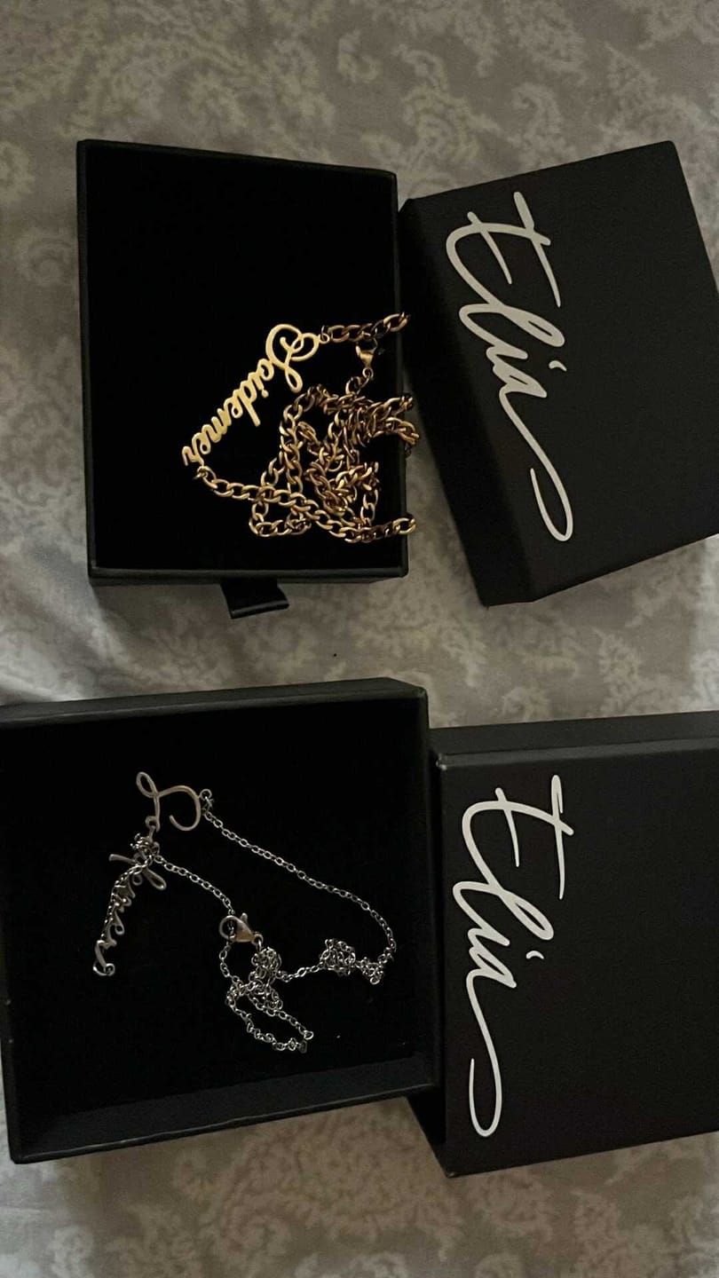 Customer photo review of Flower Month Name Necklace (Limited Edition Until Today Only)
