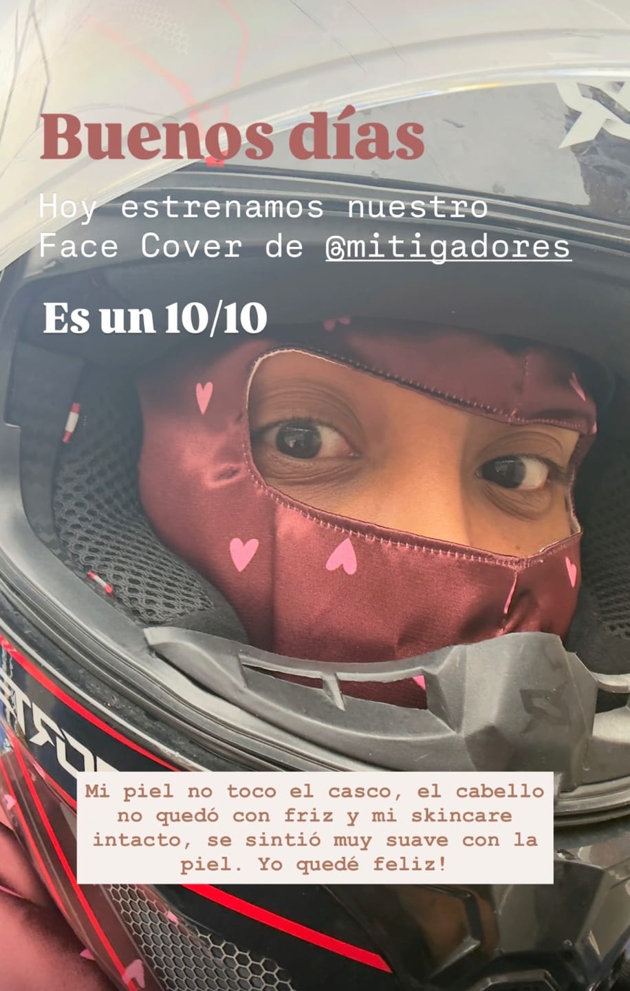 Customer photo review of Face Cover