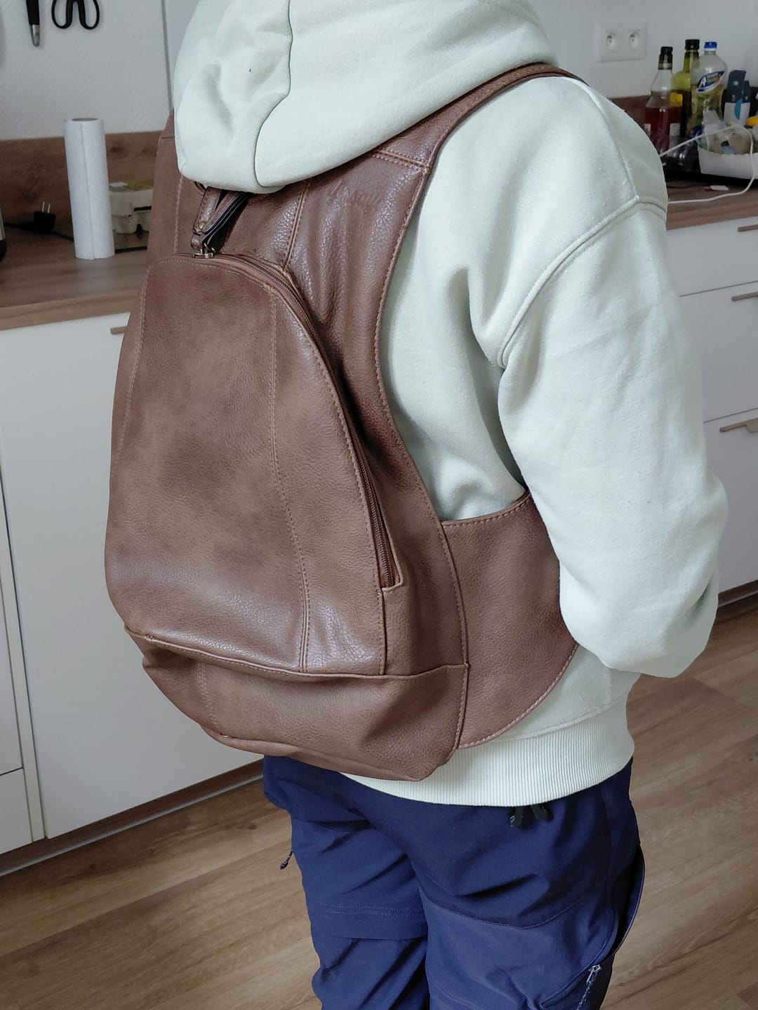 Customer photo review of Le sac à dos Vegan Original - Ergonomique et Antivol.