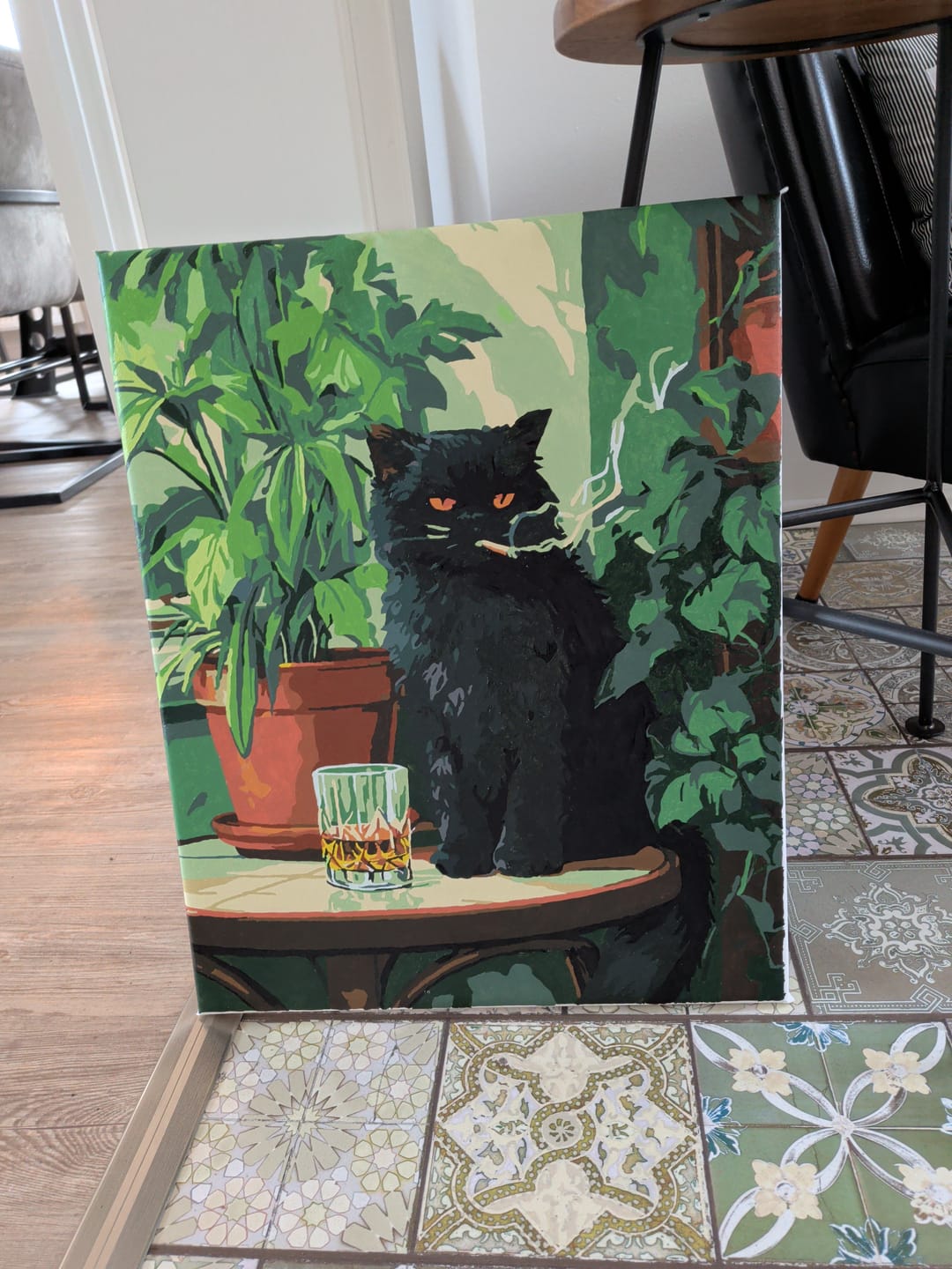 Customer photo review of Malen nach Zahlen - Grumpy Cat