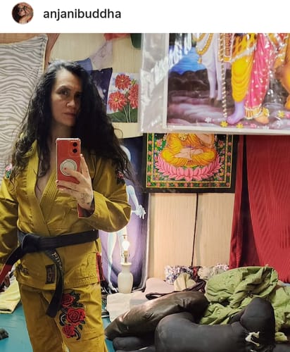 Customer photo review of Gold Forbidden Garden Ripstop BJJ Gi