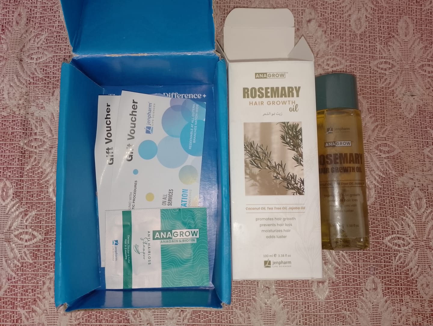 Customer photo review of 32 Day Hair Growth Challenge Bundle