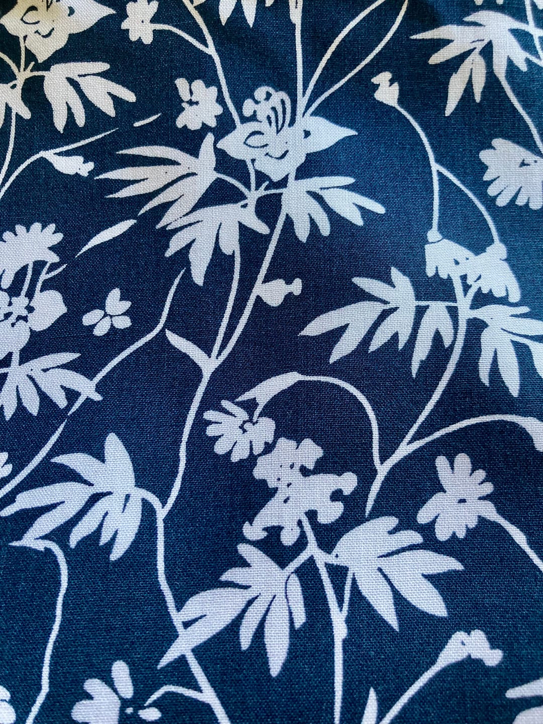 Customer photo review of Busy Flower Vines Viscose Challis Fabric