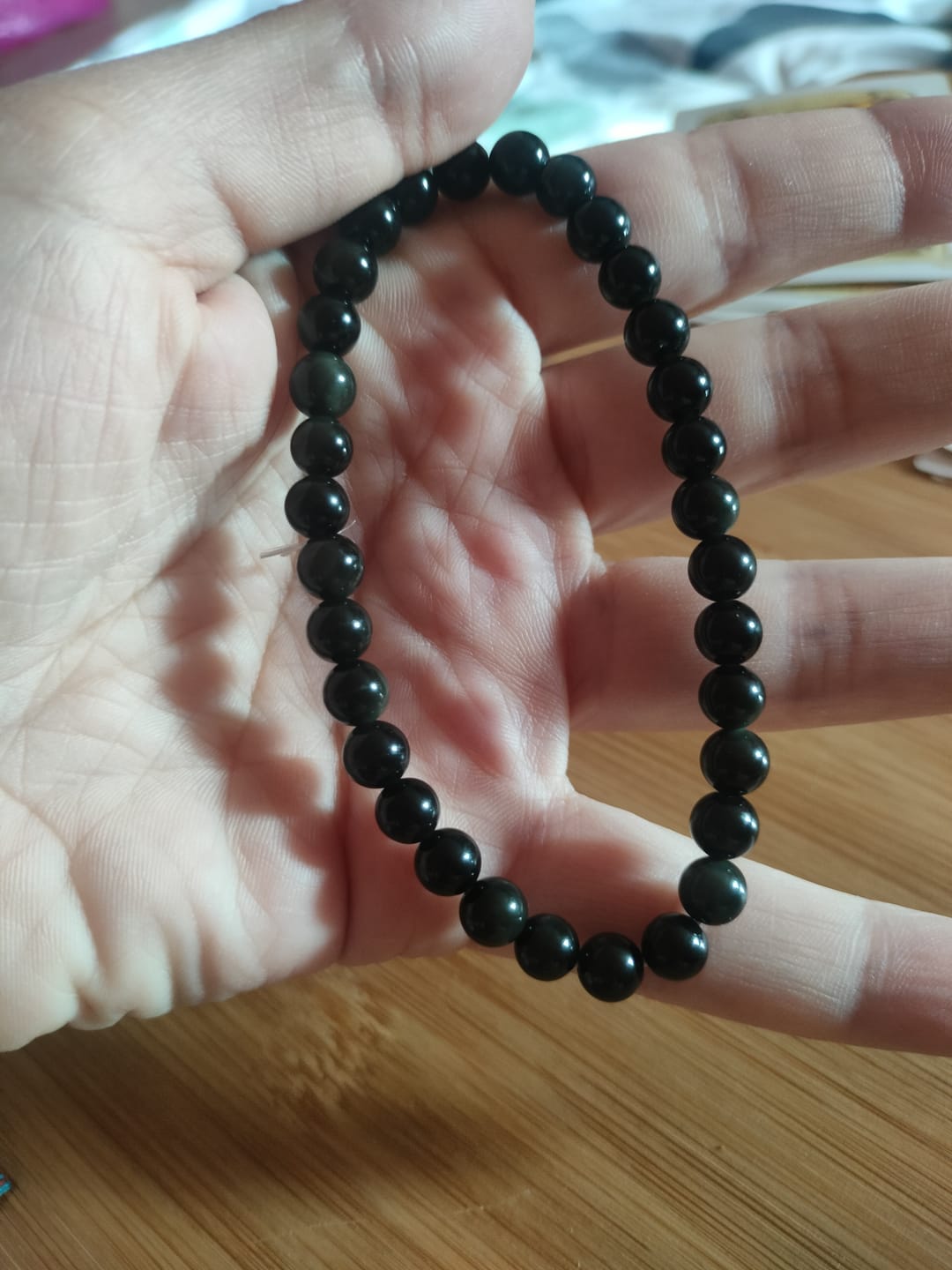 Customer photo review of Bracelet "Guidance" en Obsidienne Œil Céleste