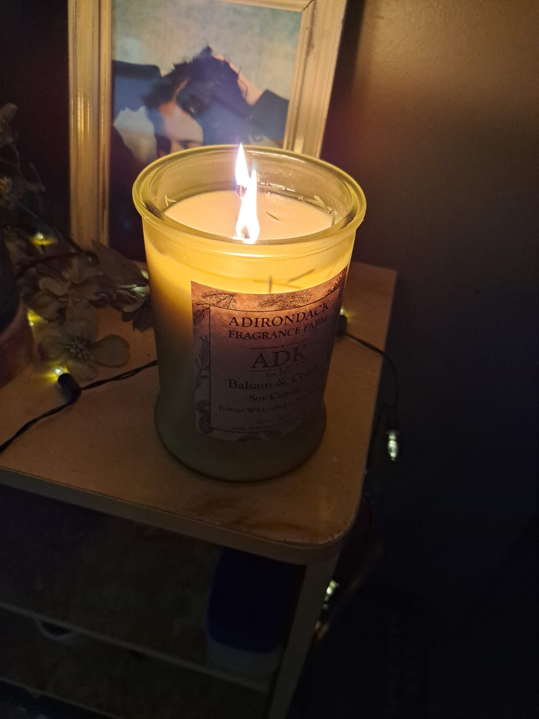 Customer photo review of Balsam & Cedar Candle