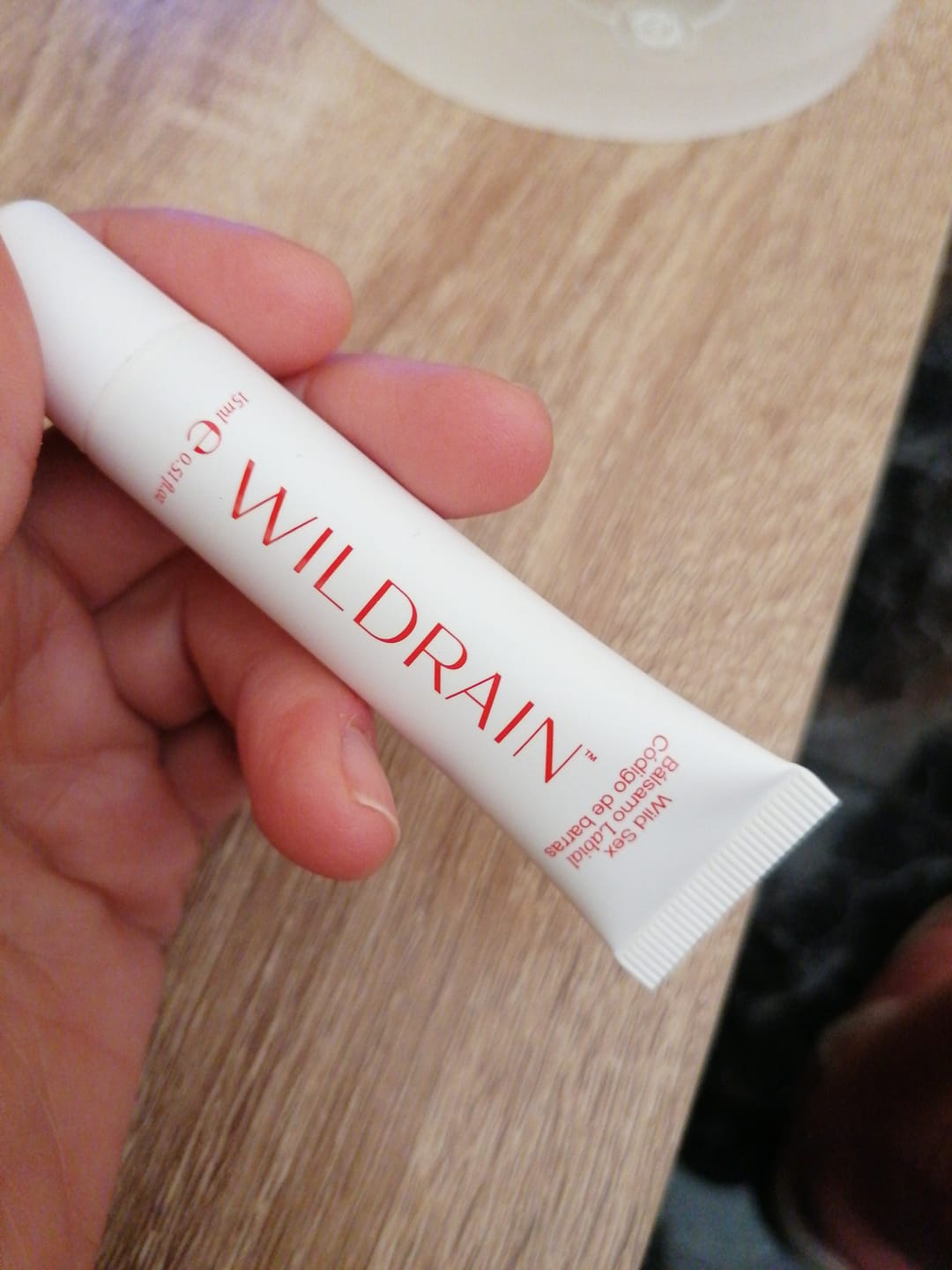Customer photo review of Bálsamo Labial especial Código de Barras Wild Sex