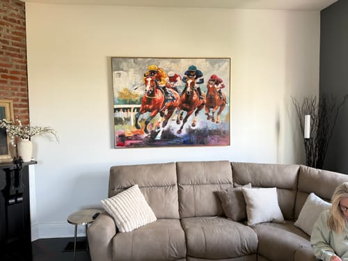 Customer review photo for Contemporary Horse Art #HA021