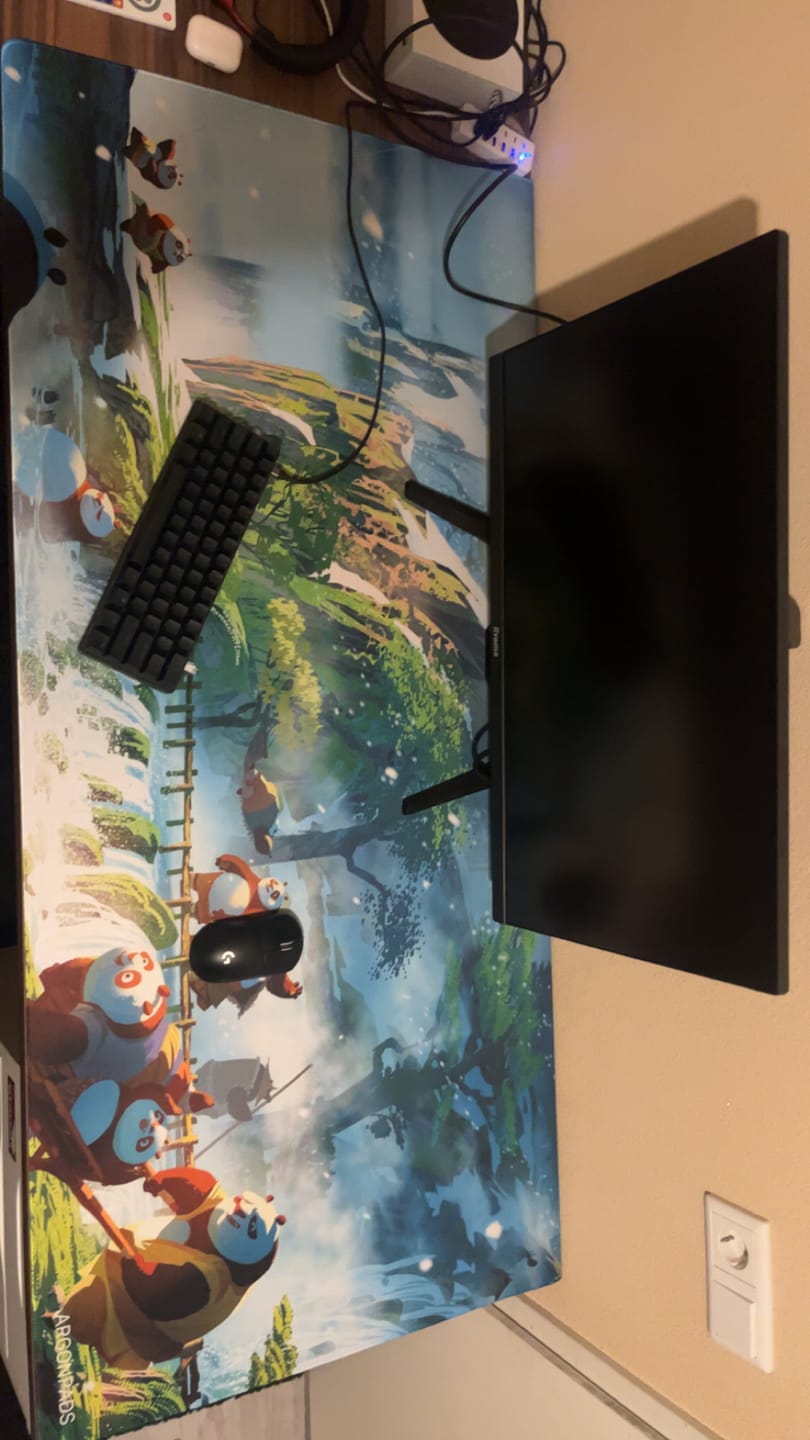 Customer photo review of Customizable Gaming Mousepad
