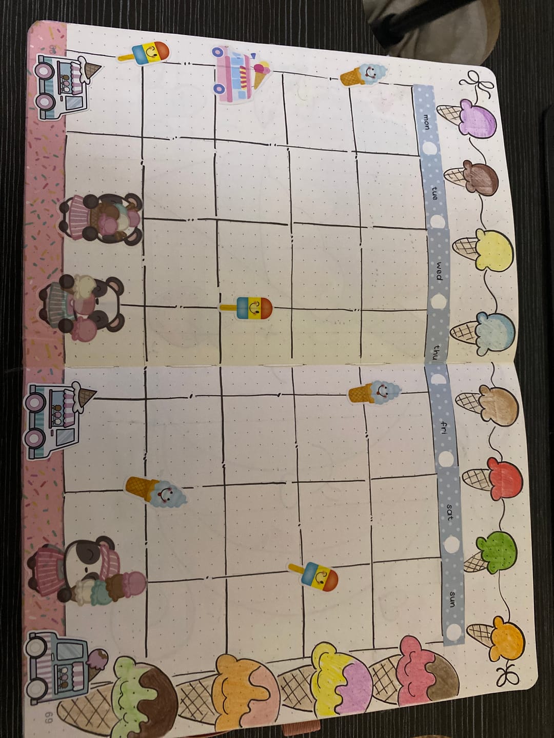 Customer photo review of Icecream Date Variety Sticker Pack