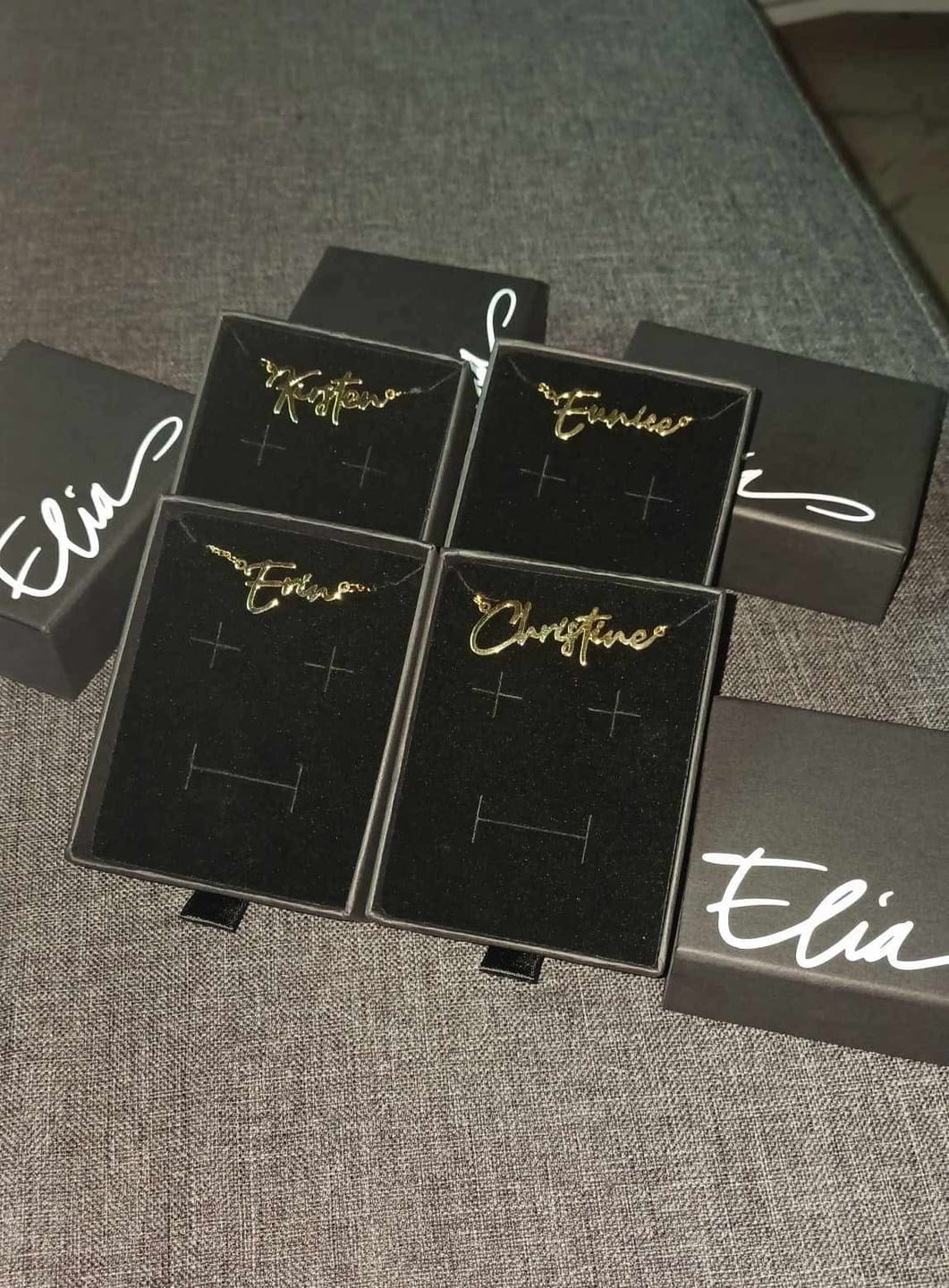 Customer photo review of Script-MT Name Necklace