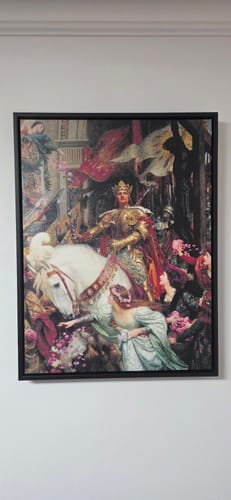 Customer photo review of The Two Crowns | Sir Frank Dicksee | 1900