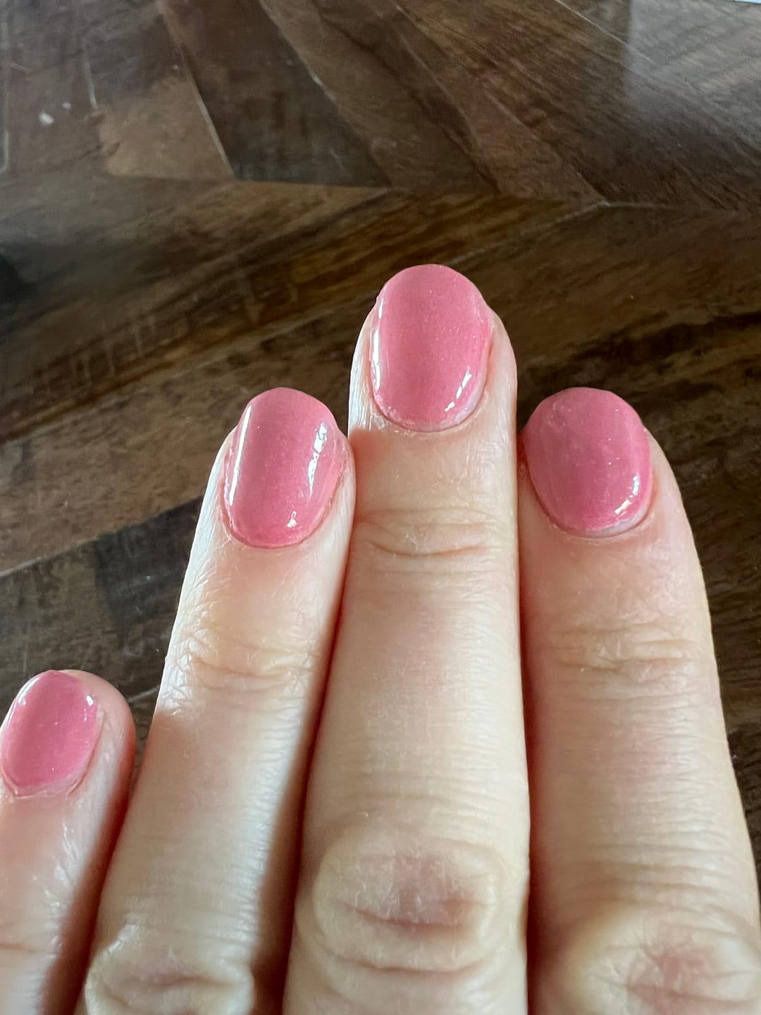Customer photo review of Mocha Rose Dipping Powder