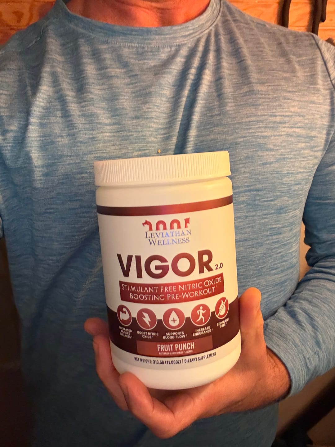 Customer photo review of Vigor 2.0 - Stimulant Free Pre-Workout