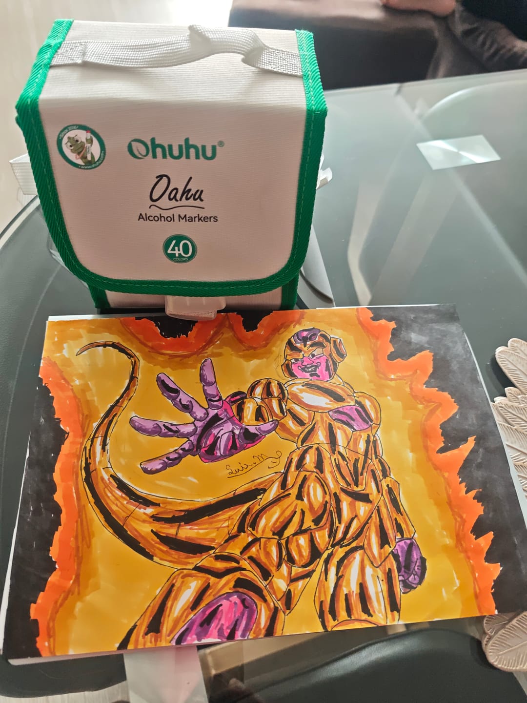 Customer photo review of Ohuhu - Set 40 Marcadores al Alcohol Oahu Doble Punta