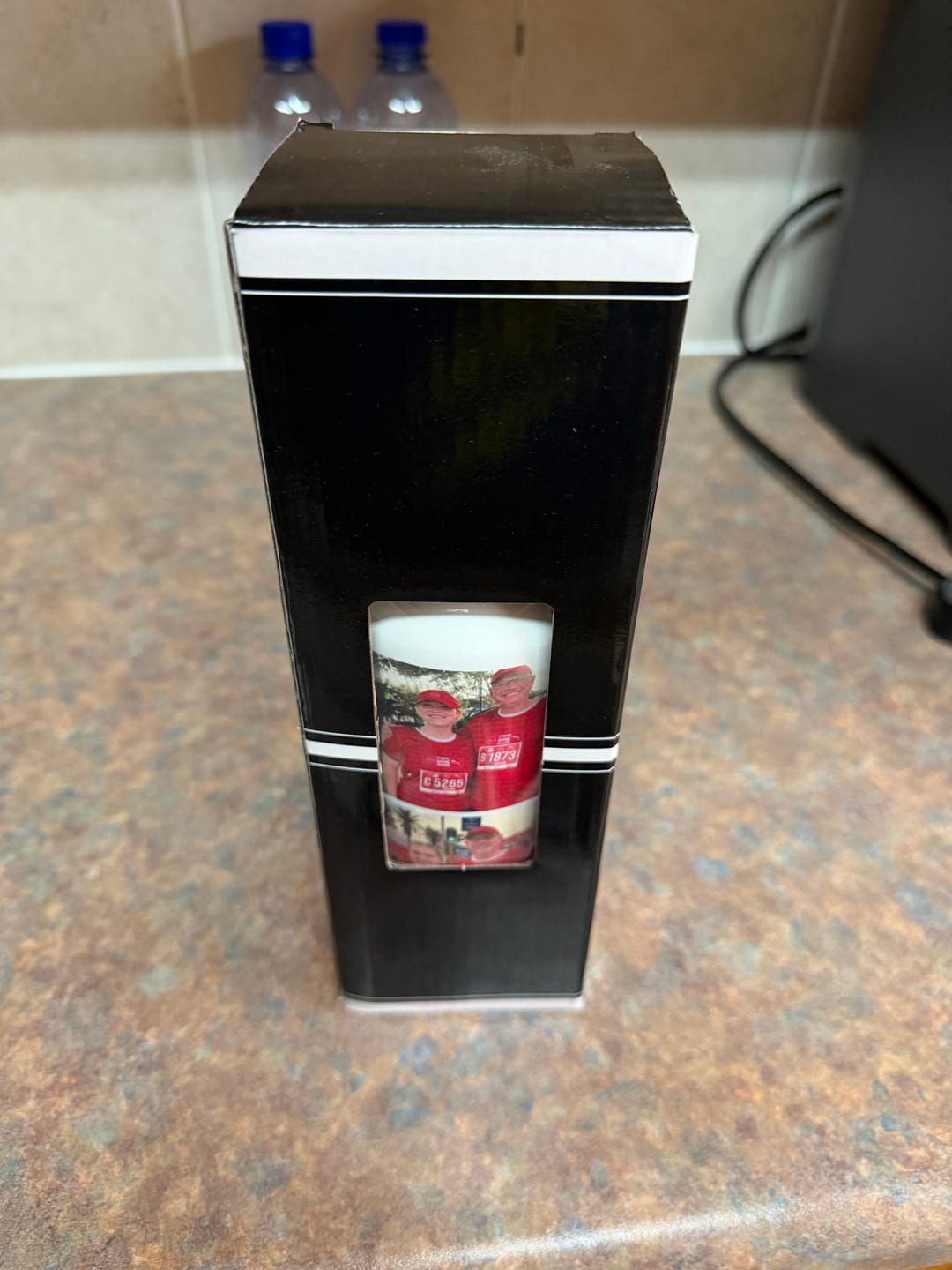 Customer photo review of Collage Photo 600ml Aluminum Water Bottle
