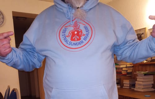 Customer photo review of DDR Ostalgie Kapuze / Hoodie Unisex • FDJ - VEB STRALSUNDER BRAUEREI