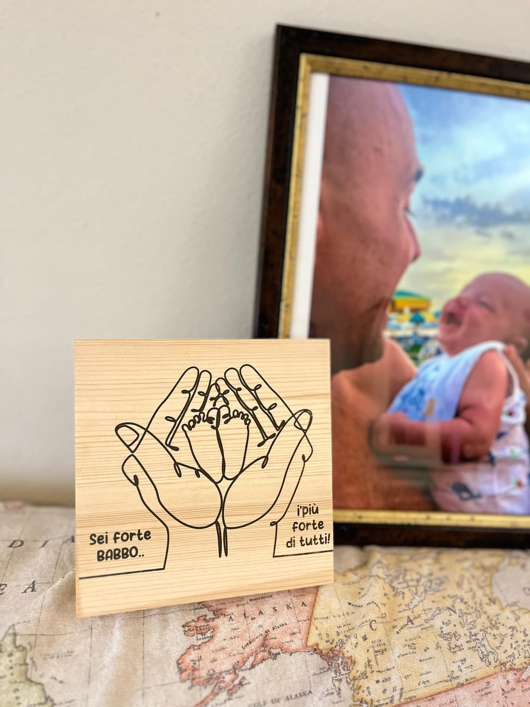Customer photo review of SEI FORTE BABBO, I'PIÙ FORTE DI TUTTI LEGNETTO