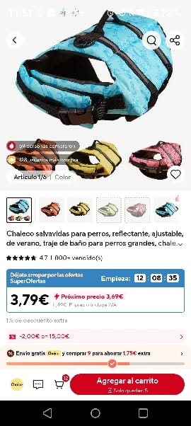 Customer photo review of TruePet Hunde-Schwimmweste mit Rettungsgriff | Reflektierend | Verstellbar | XXS-XXL