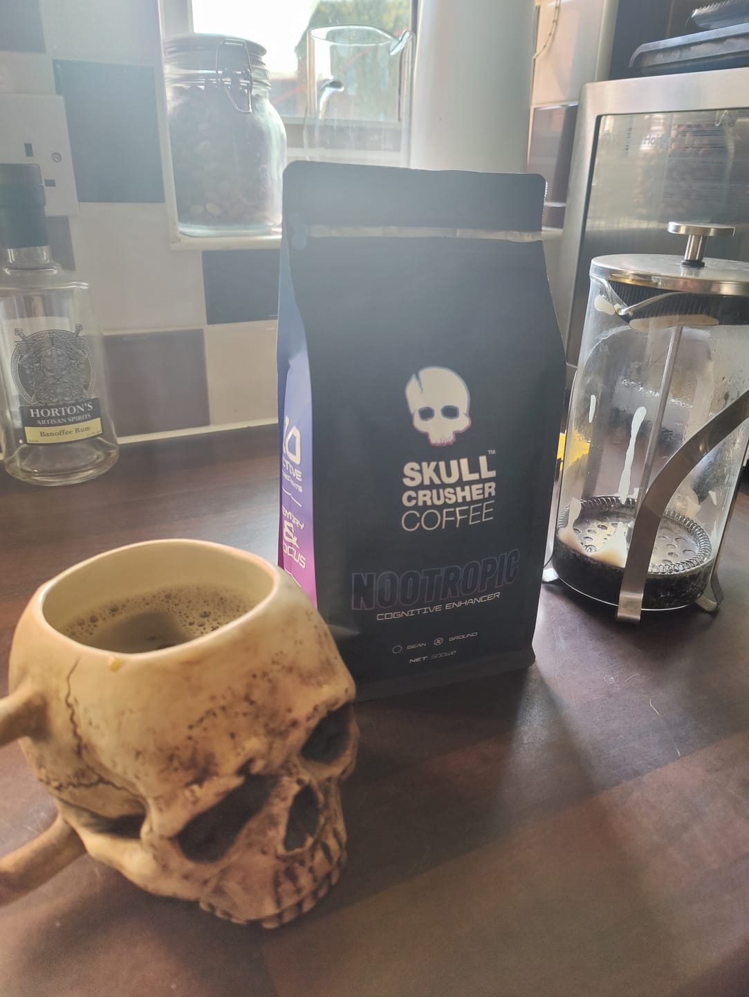 Customer photo review of Skull Crusher Coffee - Nootropic