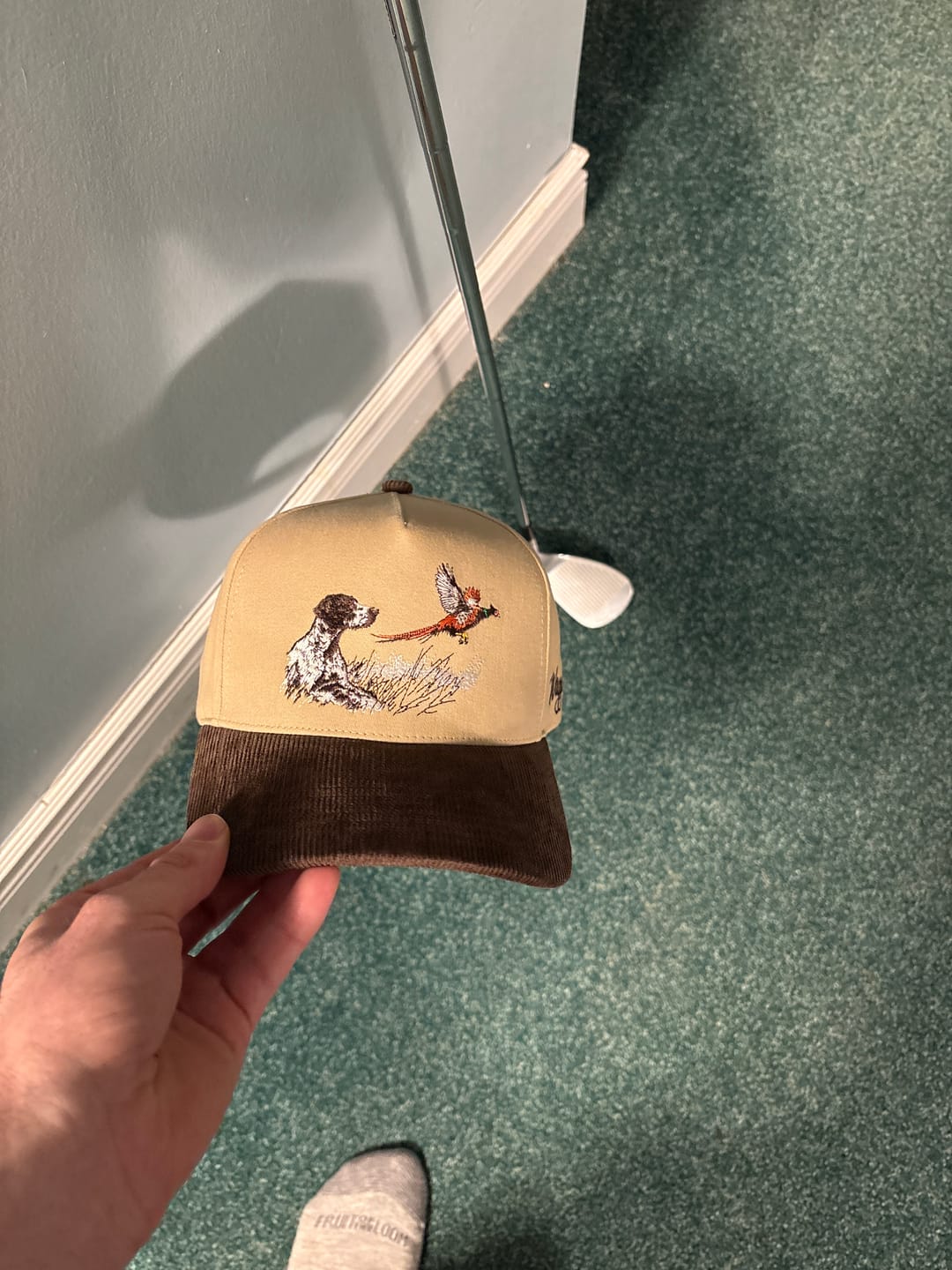 Customer photo review of Upland Corduroy Brim Hat