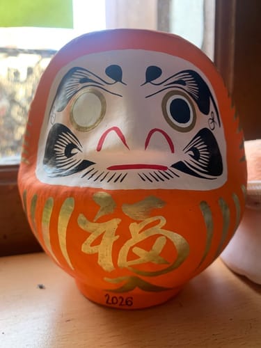 Customer photo review of Daruma Japonais Orange - 9 à 15 cm