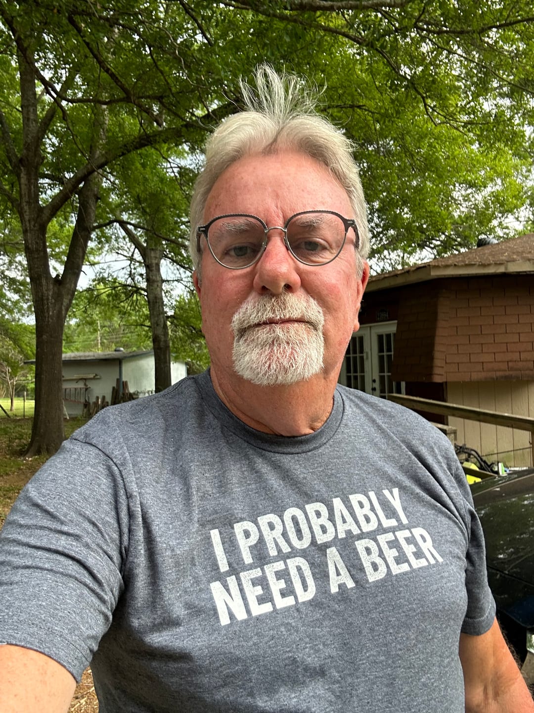 Customer photo review of I Probably Need A Beer T-Shirt