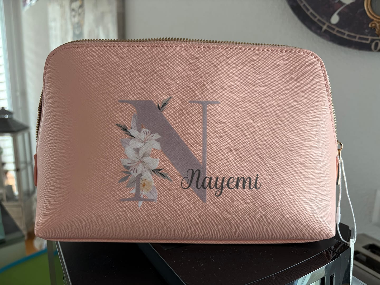 Customer photo review of Deine Initiale - Individuelle PU Kosmetiktasche