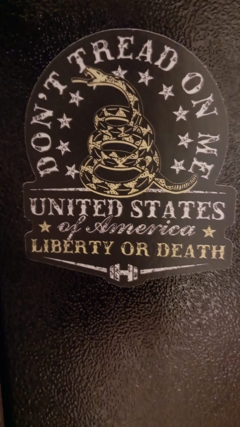 Customer photo review of Don't Tread on Me Decal