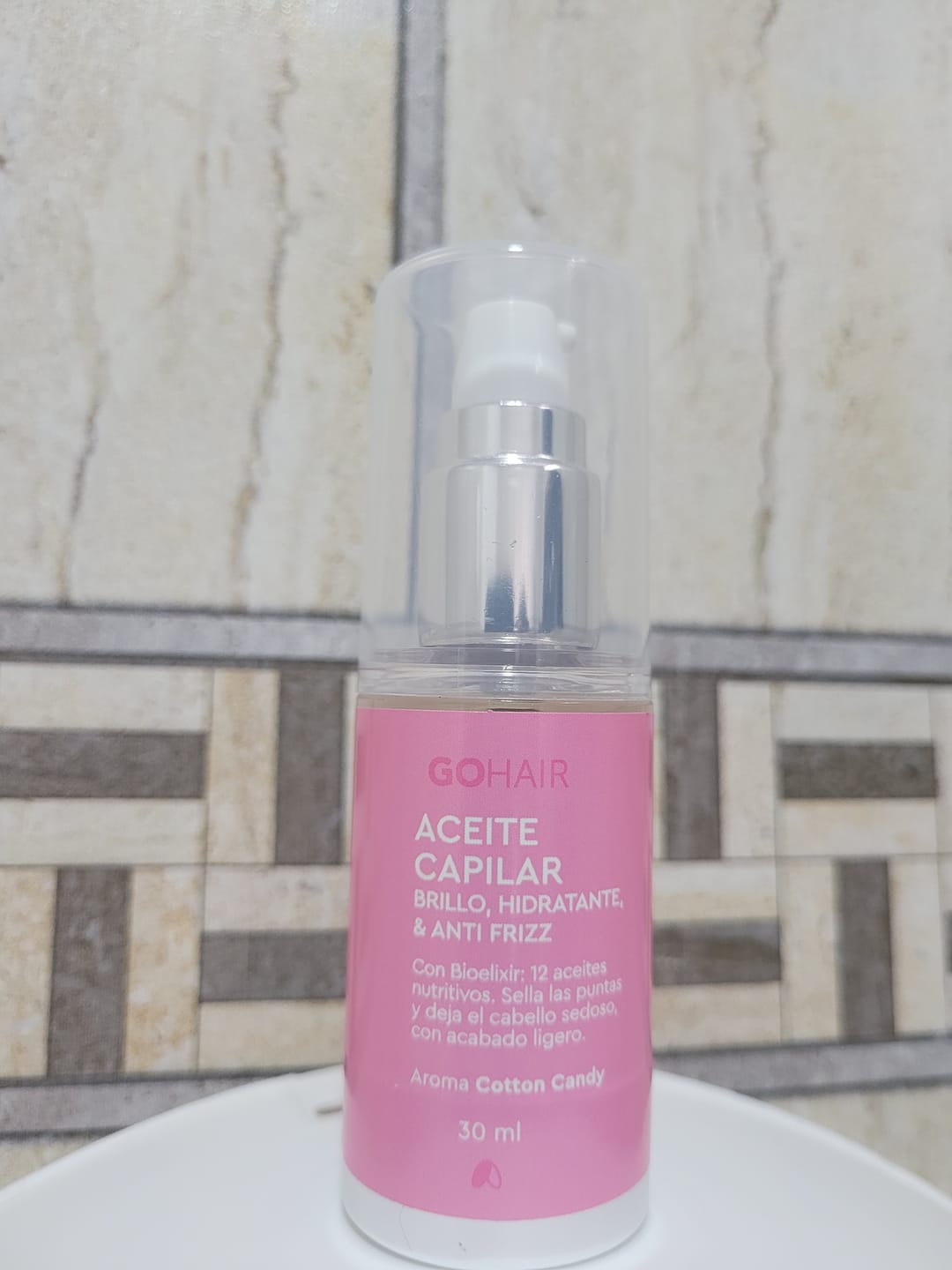Customer photo review of Aceite Capilar Cotton Candy