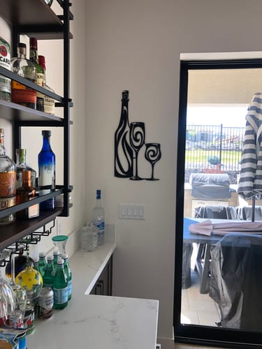 Customer photo review of Wine Wall Art