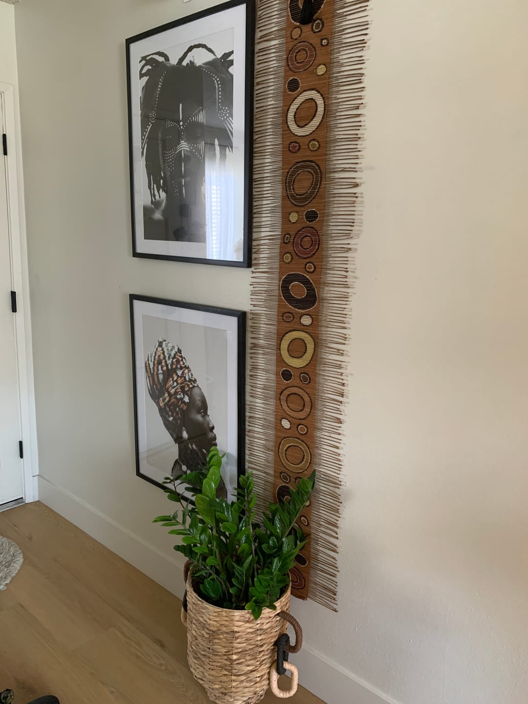 Customer photo review of Earth Circles Twig & Mudcloth Table Runner