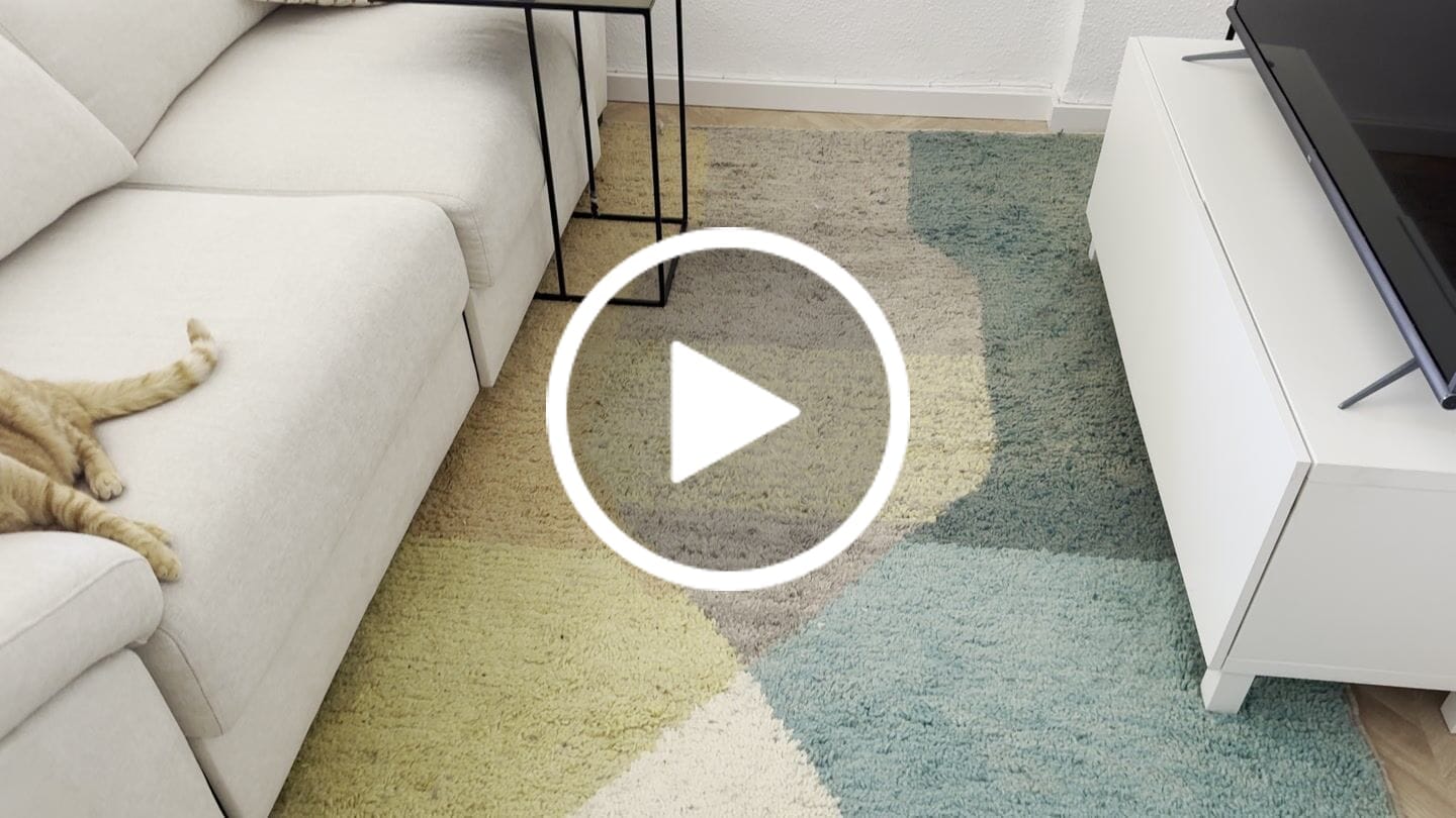 Customer video review of Geometric Earth Tone Moroccan Rug 240 x 157 cm - 7.87 x 5.15 ft