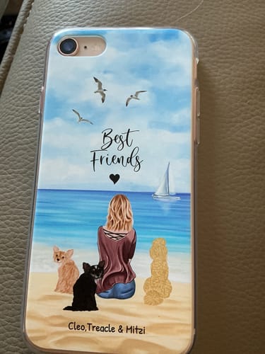 Customer photo review of Together with my pet - Personalised Phone Case