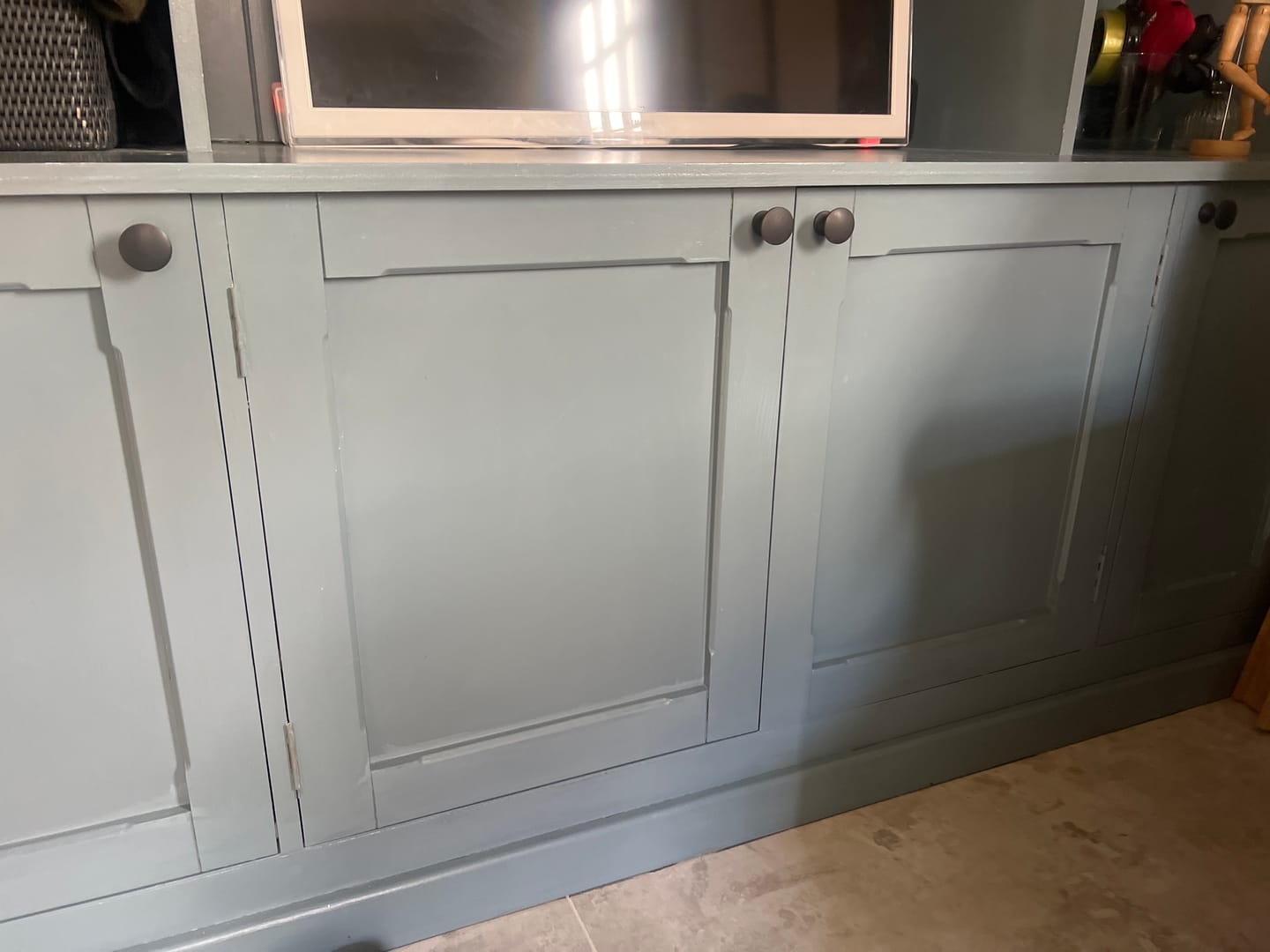 Customer photo review of Classic Cast Iron Cupboard Handles | Oxidised