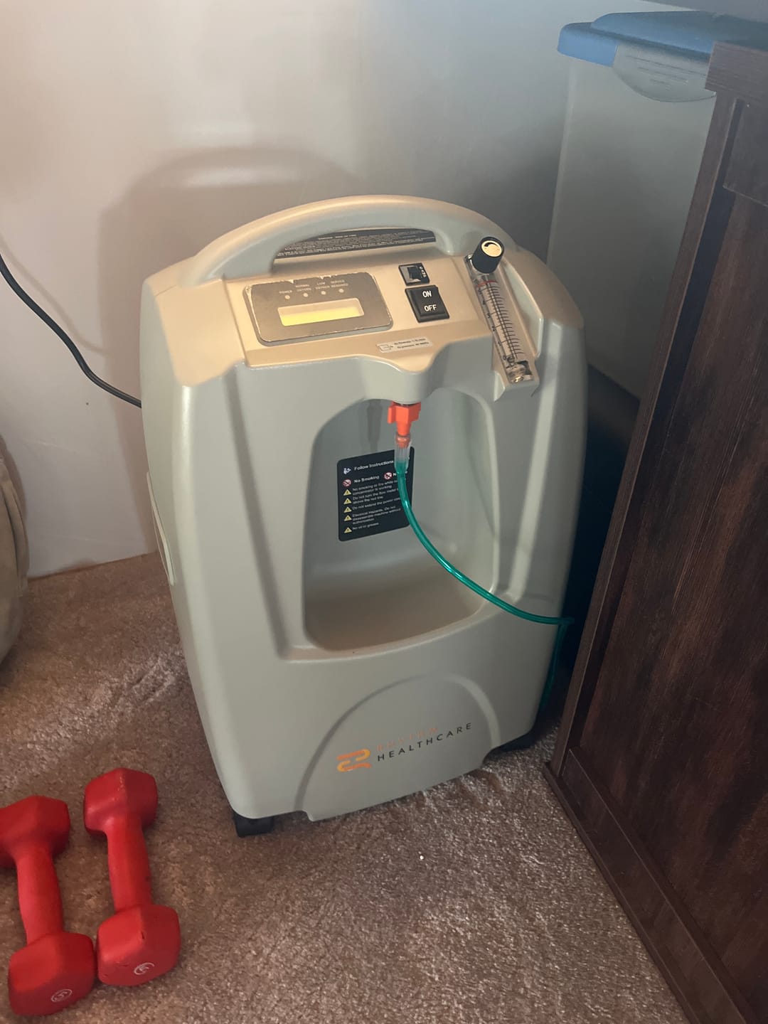 Customer photo review of Rhythm Healthcare 5L Oxygen Concentrator