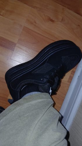Customer photo review of Zapatilla Plataforma Negra Mujer 38562