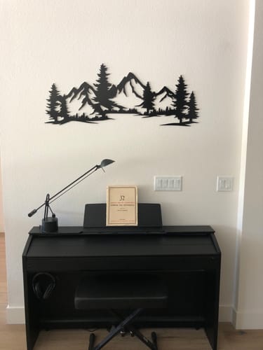 Customer photo review of Evergreen Peaks Wall Art