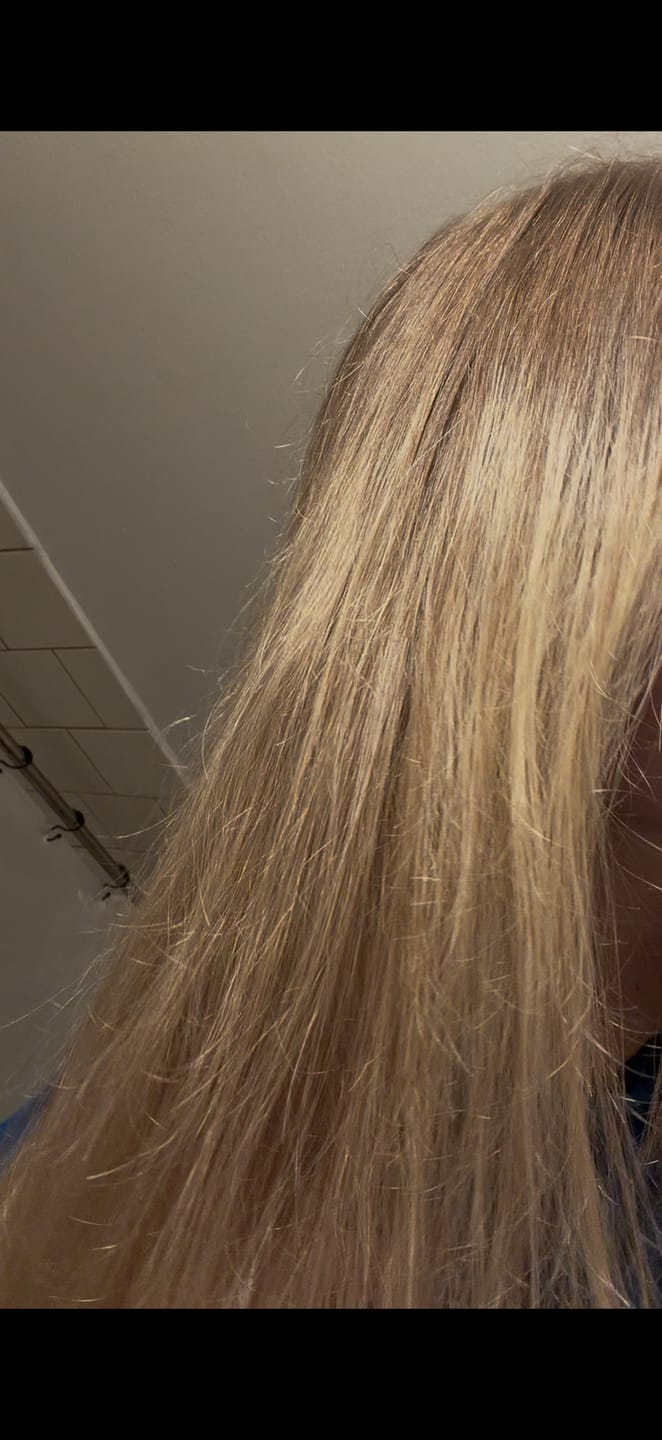 Customer photo review of Hair Mask - Extra Shine & Hydratation