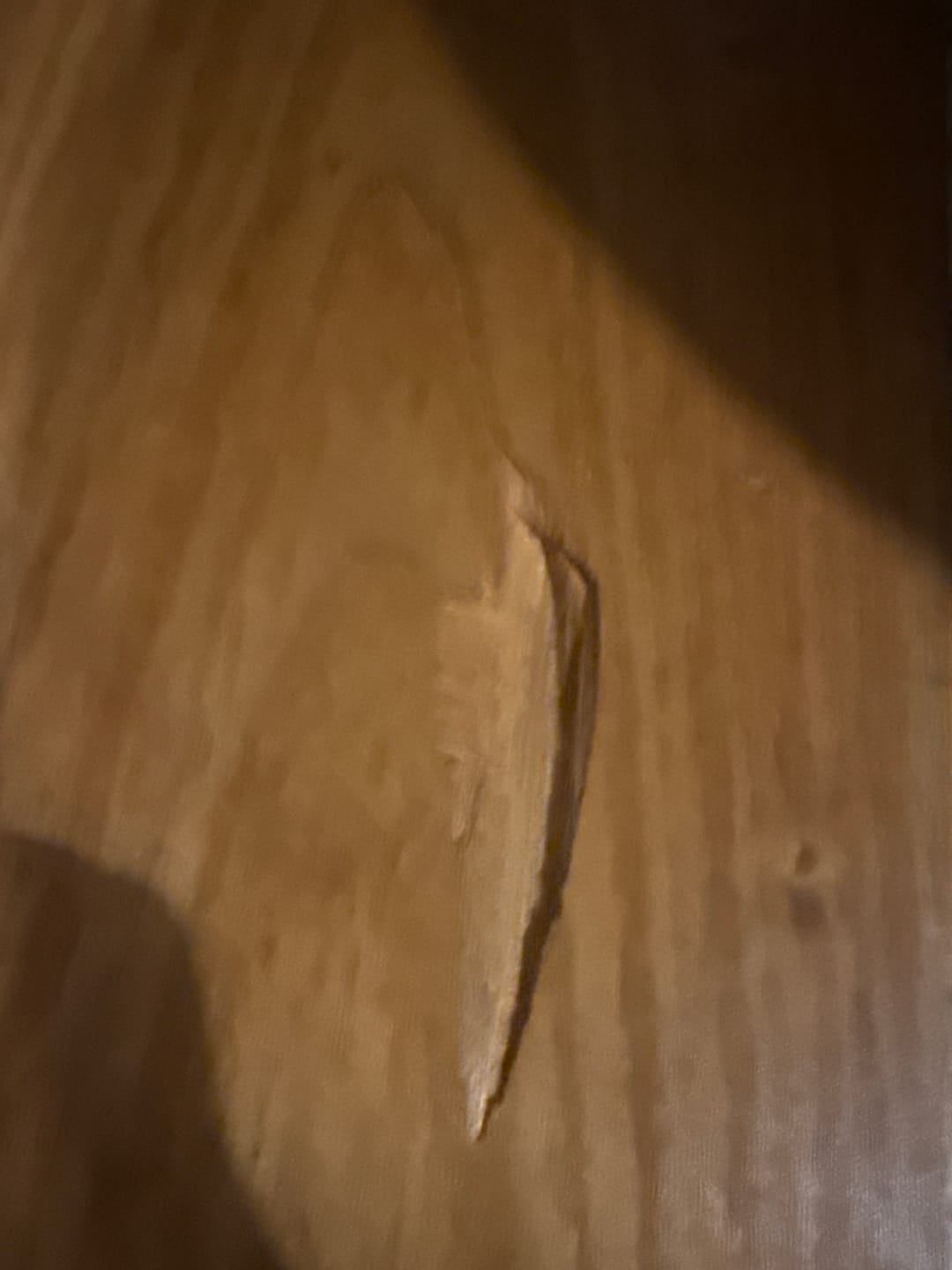 Customer photo review of Distressed 3" Thick Floating Shelves
