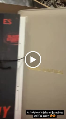 Customer video review of probably smut book club subscription