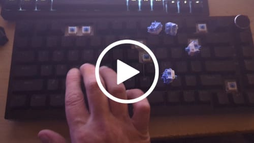 Customer video review of HMX CLOUD V2 LINEAR SWITCH FACTORY LUBED (10PCS)